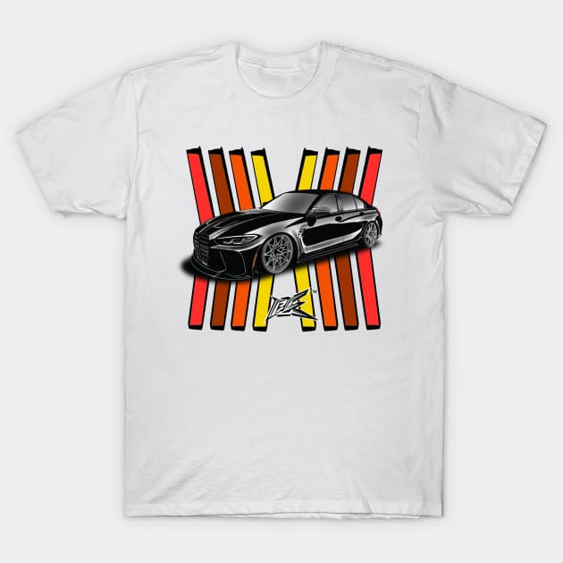 bmw m3 g80 black T-Shirt by naquash